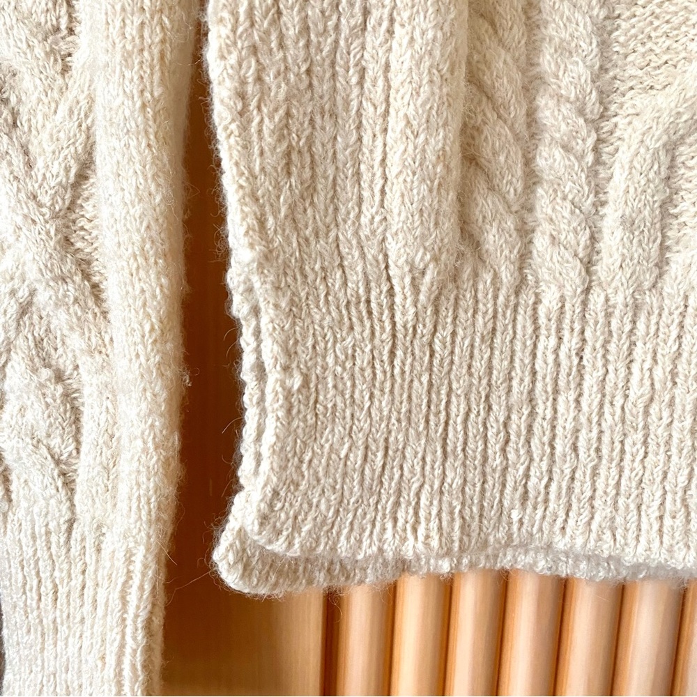 Isabel Marant gayle alpaca cable knit sweater ecru cream white - Picture 4 of 13